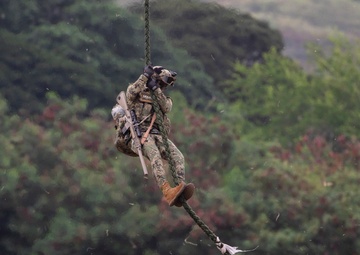Fast-rope, air assault rehearsal during RIMPAC 2024