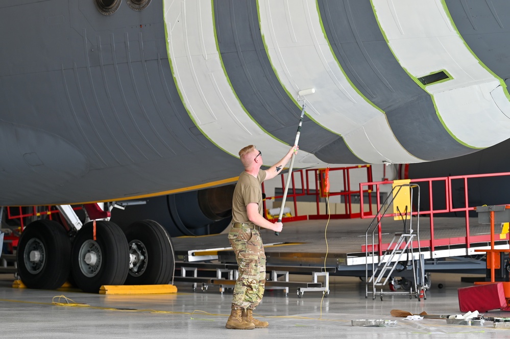 155th AIr Refueling Wing  begins heritage paint scheme project