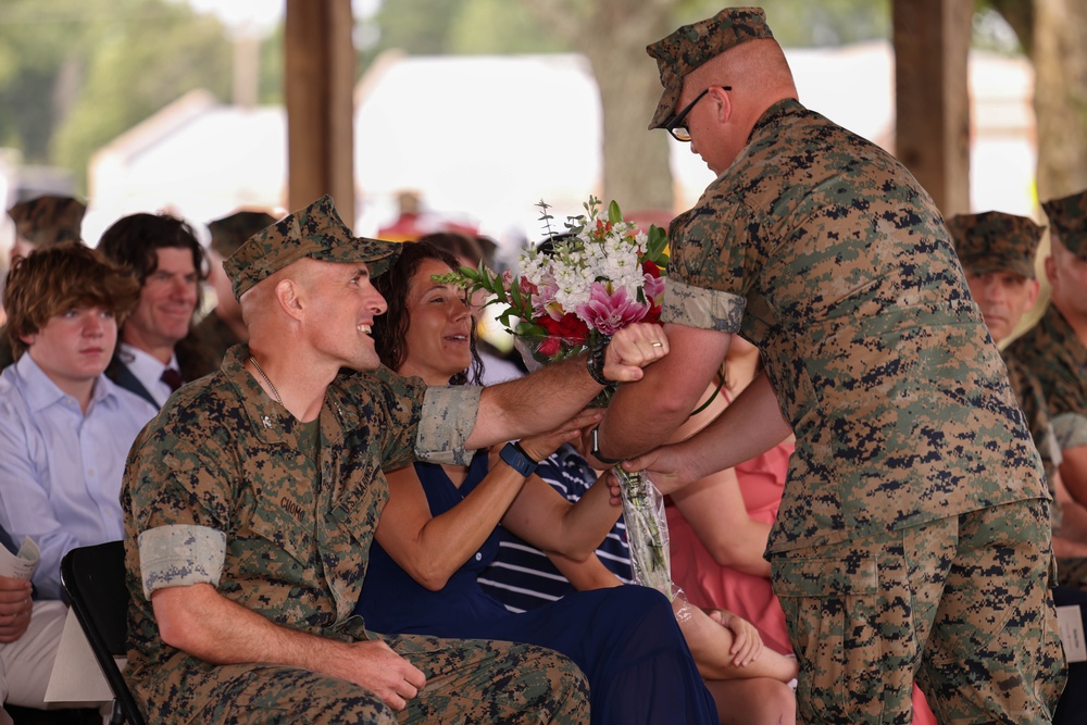 Weapons Training Battalion Change of Command ceremony