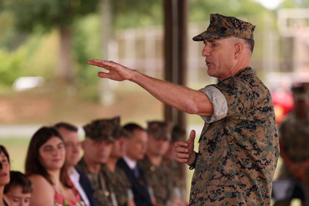 Weapons Training Battalion Change of Command ceremony
