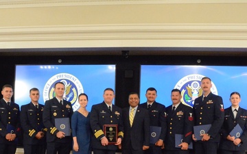 Coast Guard Cutter James honored by White House at United States Interdiction Coordinator Awards Ceremony