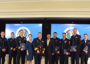 Coast Guard Cutter James honored by White House at United States Interdiction Coordinator Awards Ceremony