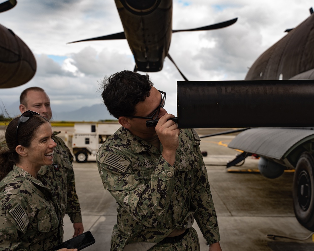 Patrol Squadron 46 tours AC-130J Ghostrider during RIMPAC 2024