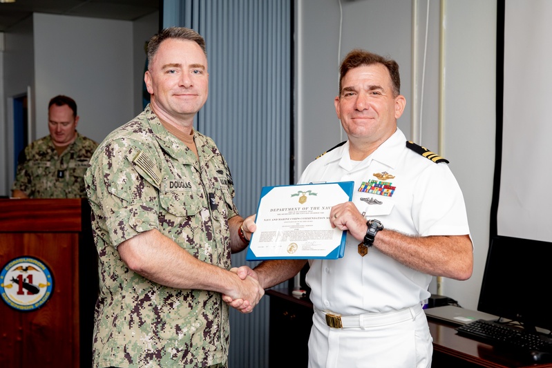 Commander Submarine Squadron 11 Awards-At-Quarters