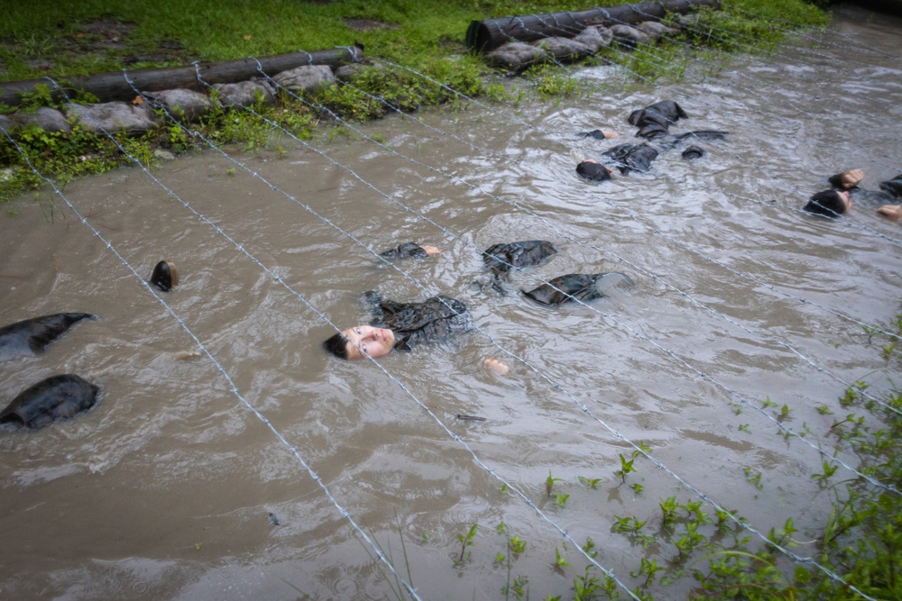 Naval Reserve Officers Training Corps Midshipmen Conduct Endurance Course