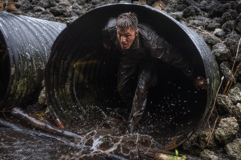 Naval Reserve Officers Training Corps Midshipmen Conduct Endurance Course