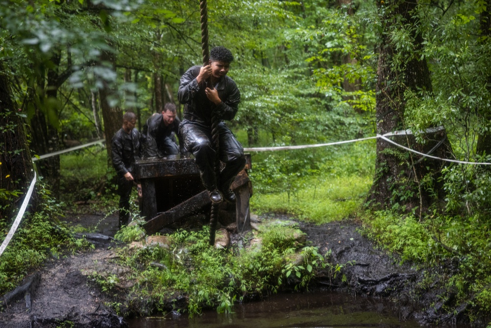 Naval Reserve Officers Training Corps Midshipmen Conduct Endurance Course