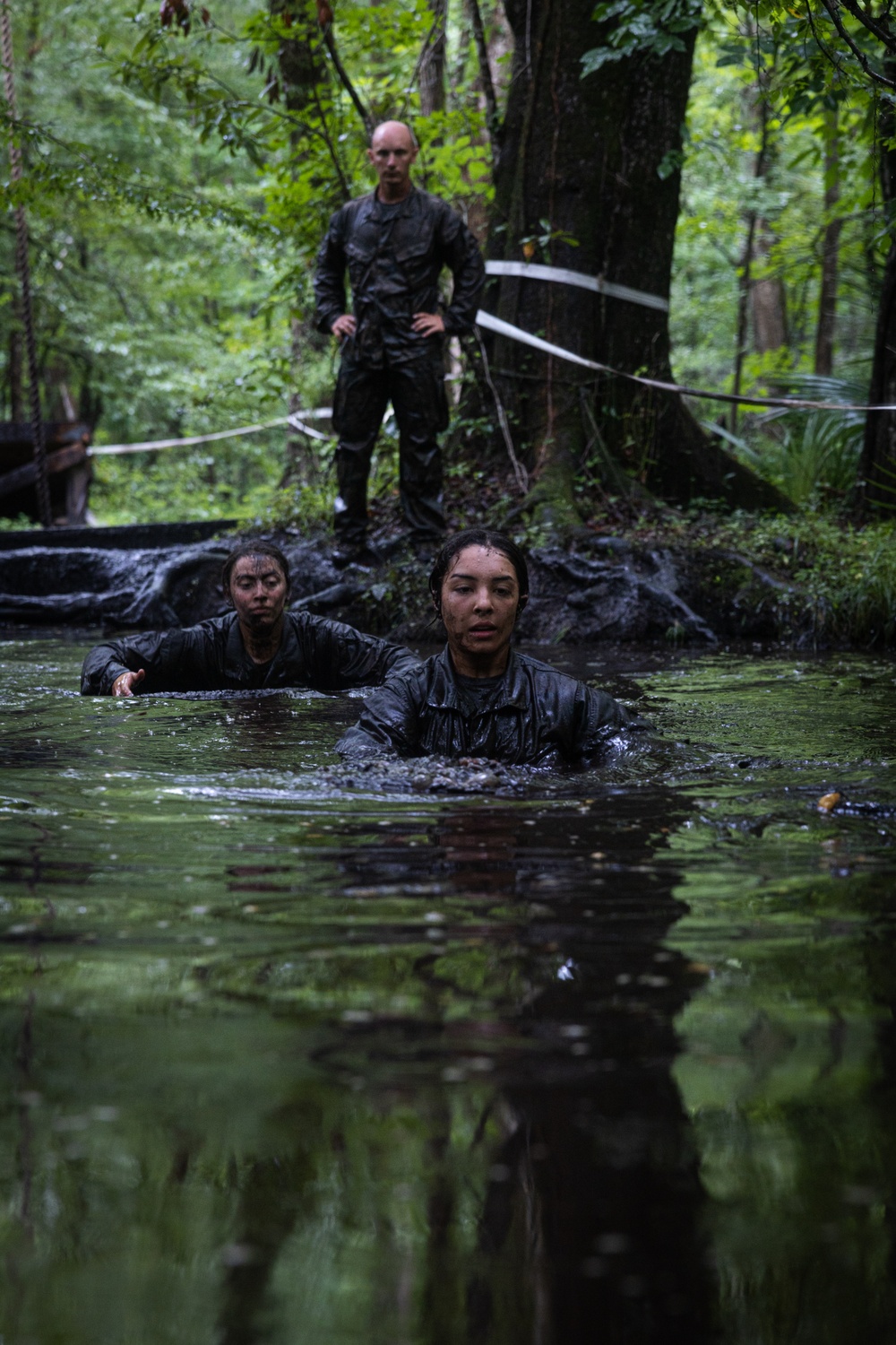 Naval Reserve Officers Training Corps Midshipmen Conduct Endurance Course