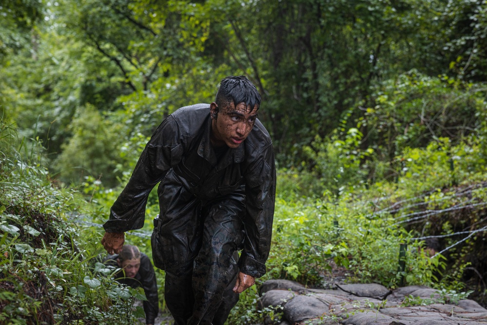 Naval Reserve Officers Training Corps Midshipmen Conduct Endurance Course