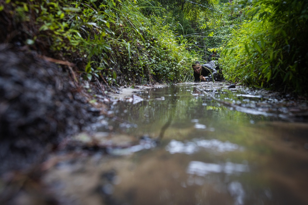 Naval Reserve Officers Training Corps Midshipmen Conduct Endurance Course