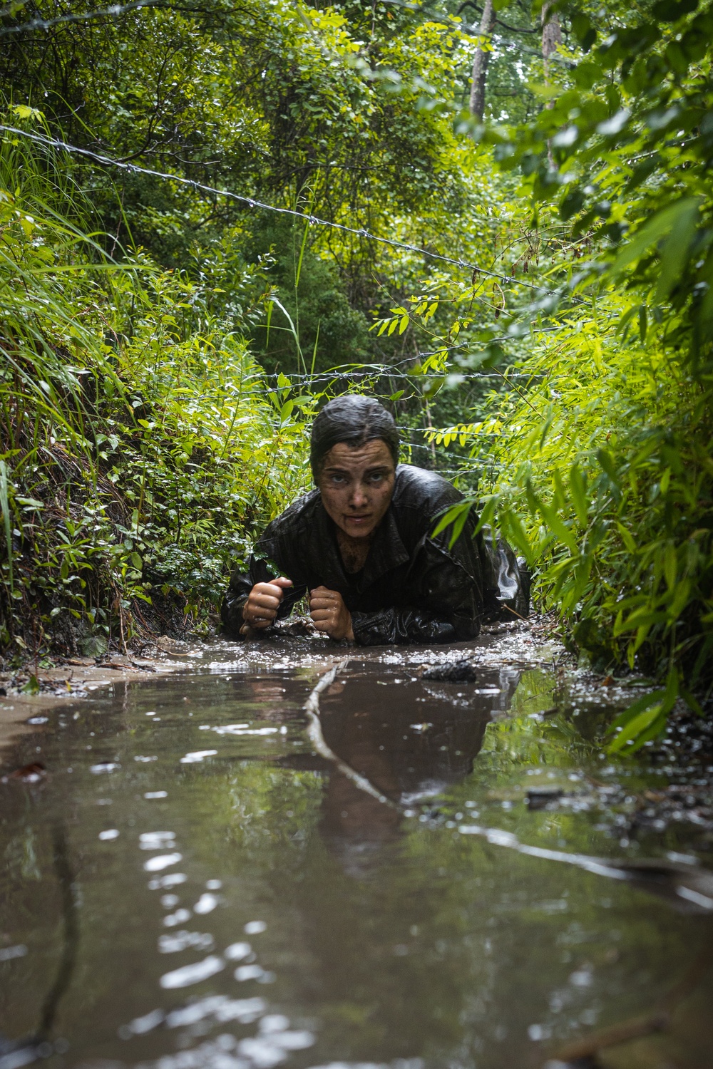 Naval Reserve Officers Training Corps Midshipmen Conduct Endurance Course