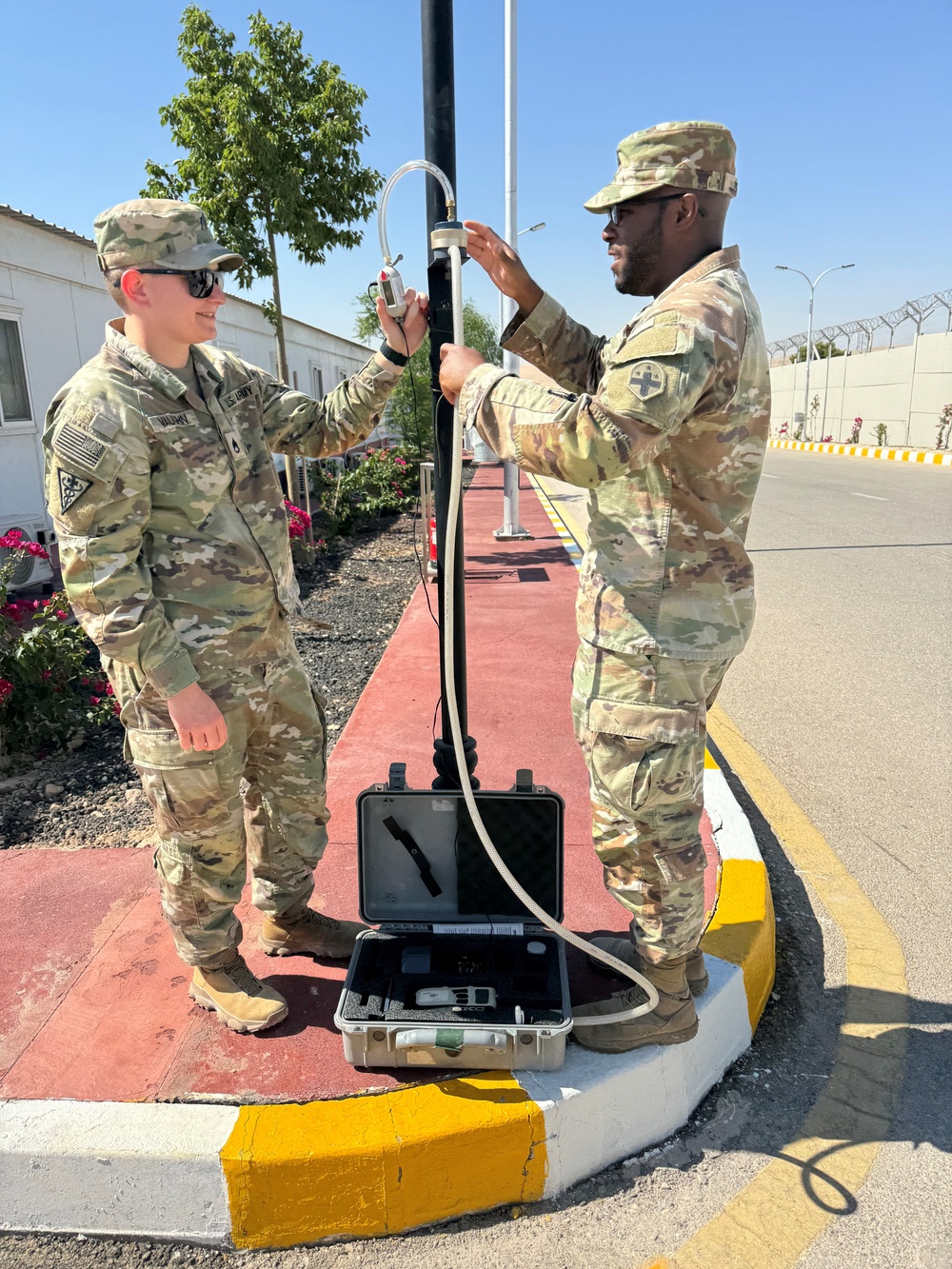 3rd Medical Command Soldiers conduct inspection