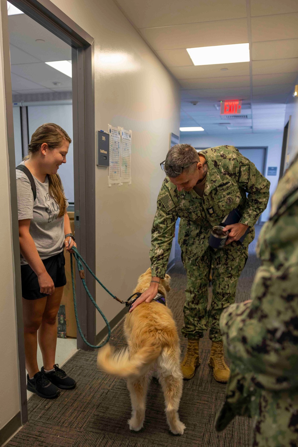 Therapy dog visits Joint Base Pearl Harbor-Hickam