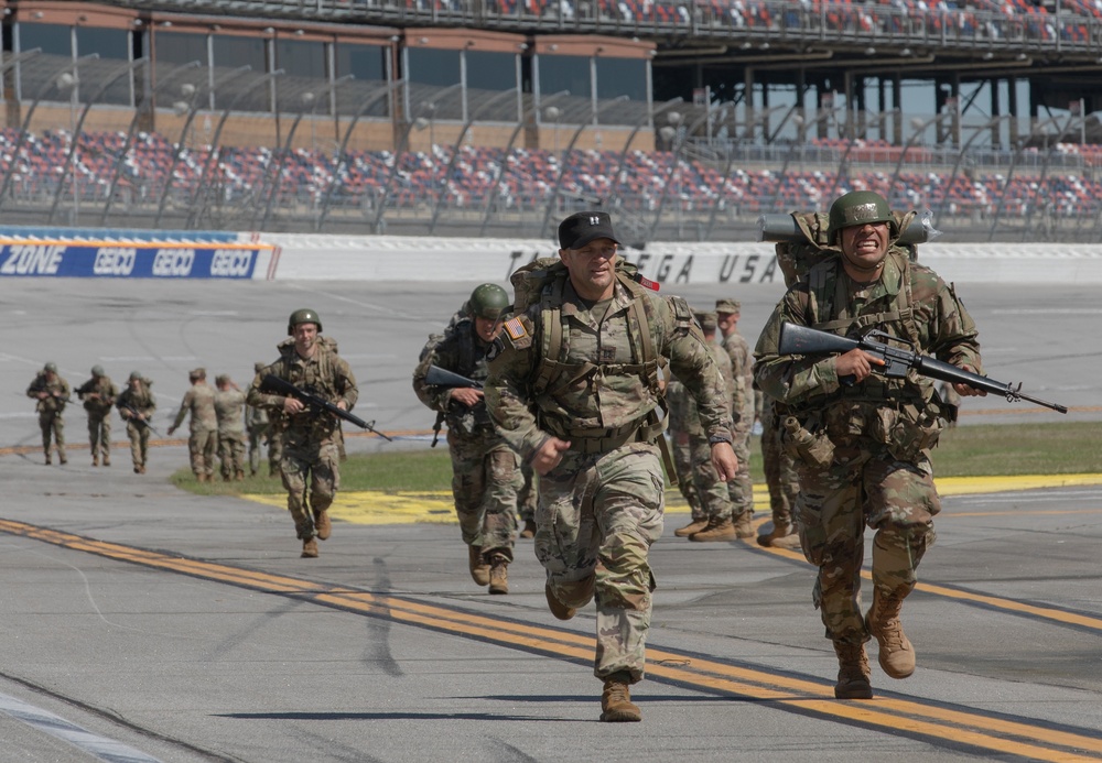 OCS Cadets ruck at Talladega Speedway