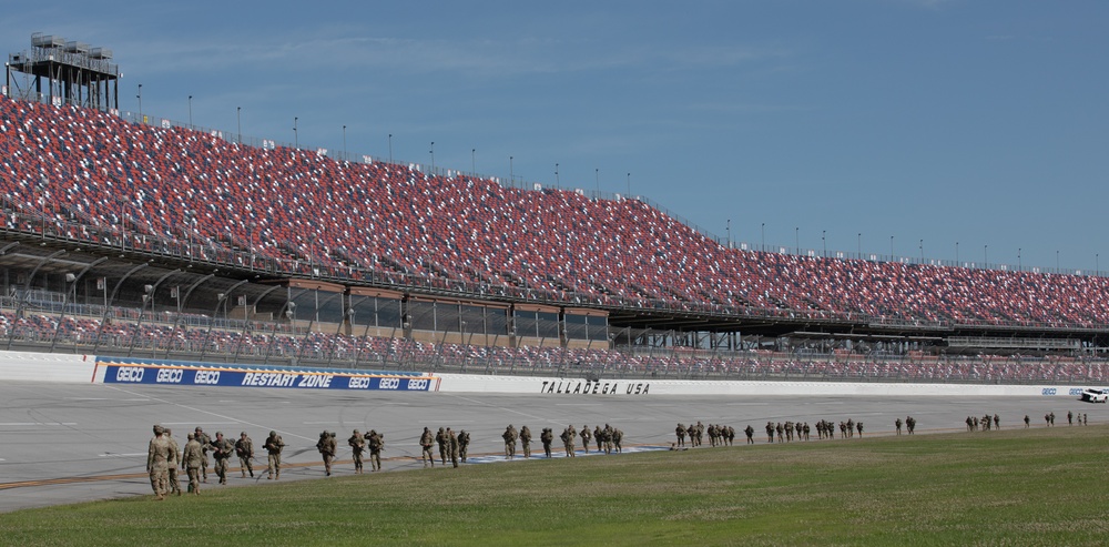 OCS Cadets ruck at Talladega Speedway