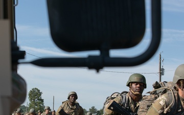 OCS Cadets ruck at Talladega Speedway