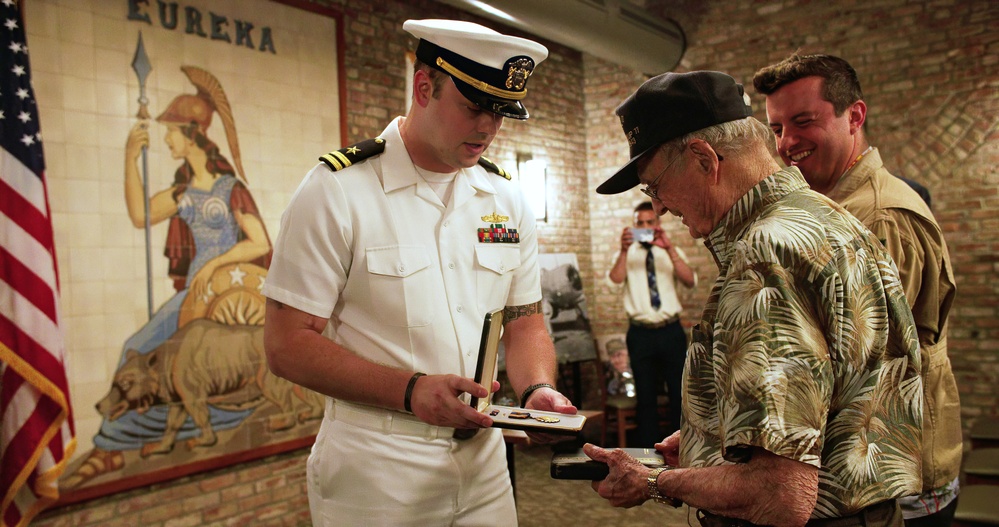 World War II Navy Veteran Receives Distinguished Flying Cross, Air Medal