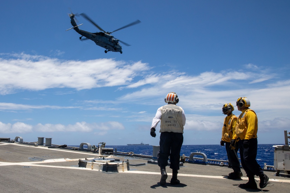 O’Kane Sailors conduct flight operations