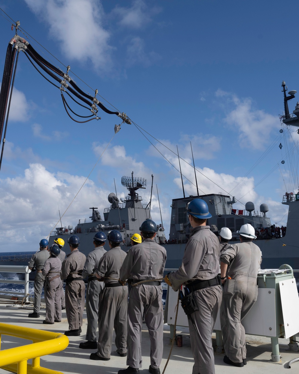Replenishment at sea with Republic of Korea Ship (ROKS) Chungmagung Yi Sun-Sin (DDH-975)
