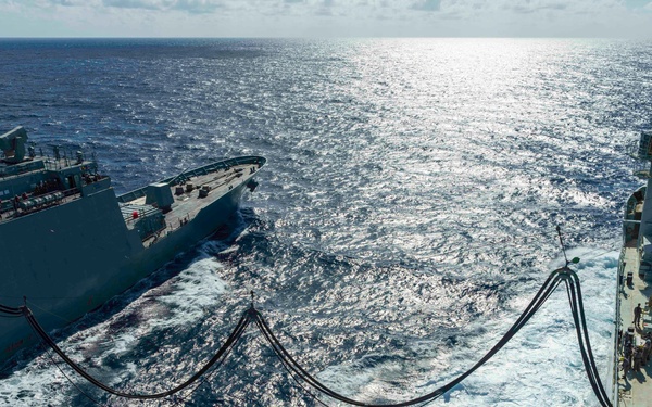 Replenishment at sea with Republic of Korea Ship (ROKS) Chungmagung Yi Sun-Sin (DDH-975)