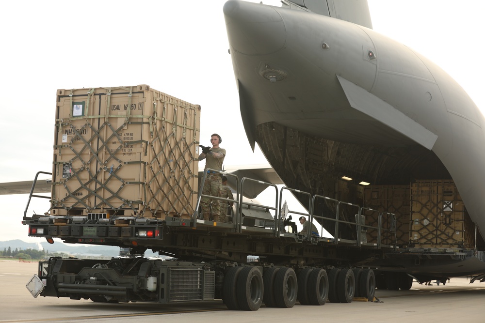 Equipment Arrival at Osan Air Base