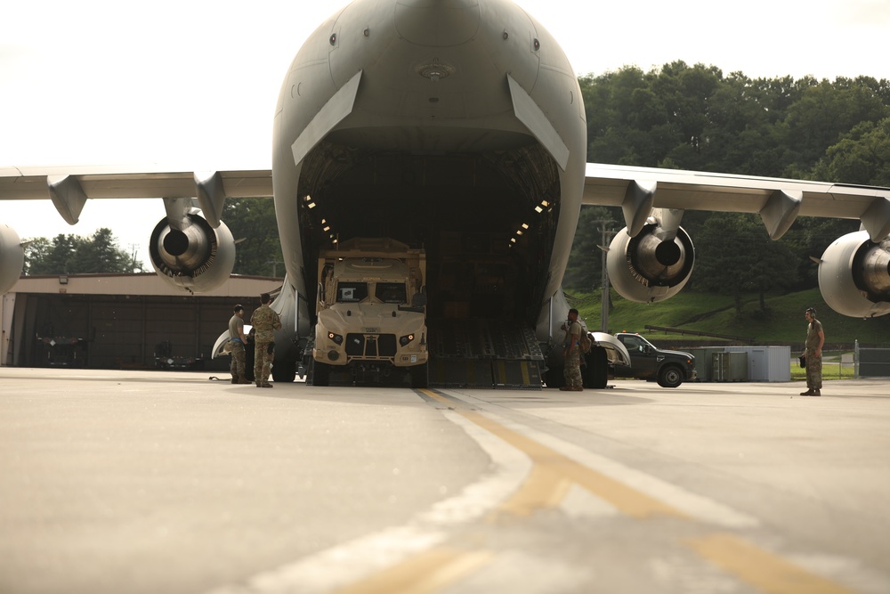 Equipment Arrival at Osan Air Base