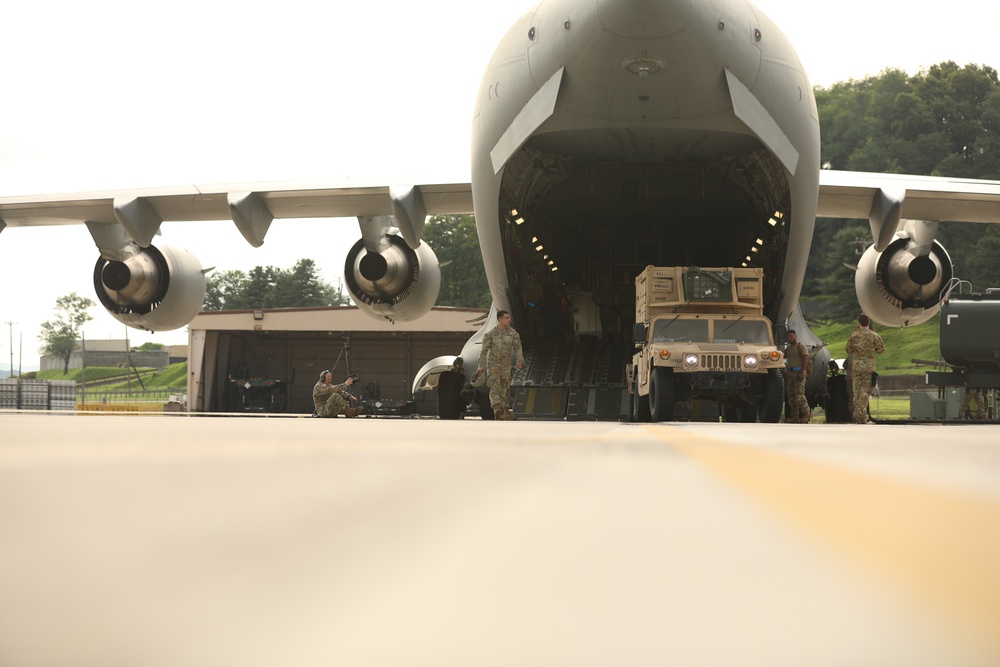 Equipment Arrival at Osan Air Base