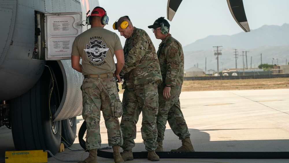 MAFFS Operations Expand with Additional Fire Fighting Aircraft from Nevada and Wyoming Air National Guard