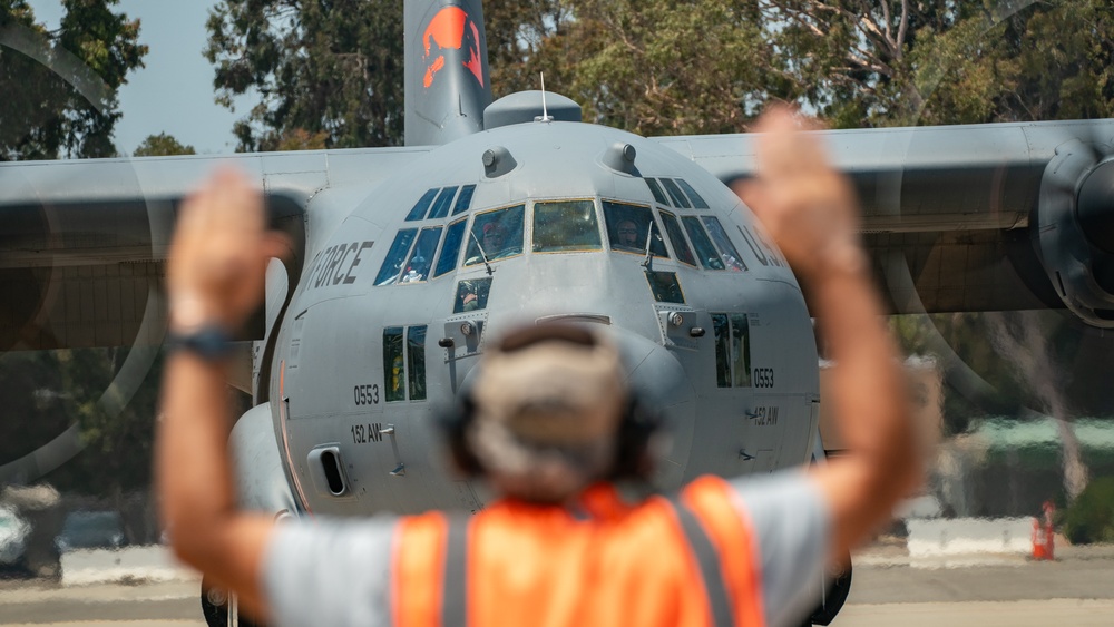 MAFFS Operations Expand with Additional Fire Fighting Aircraft from Nevada and Wyoming Air National Guard