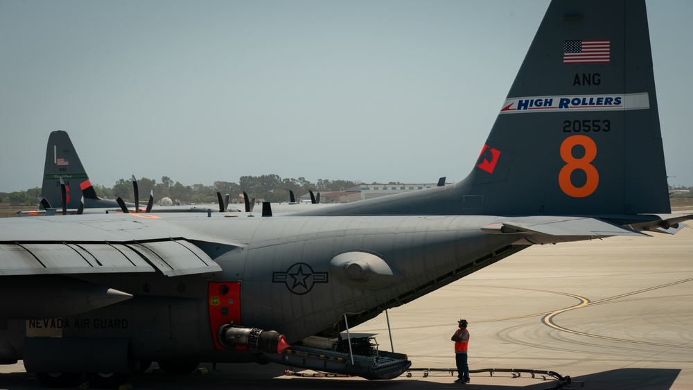 MAFFS Operations Expand with Additional Fire Fighting Aircraft from Nevada and Wyoming Air National Guard