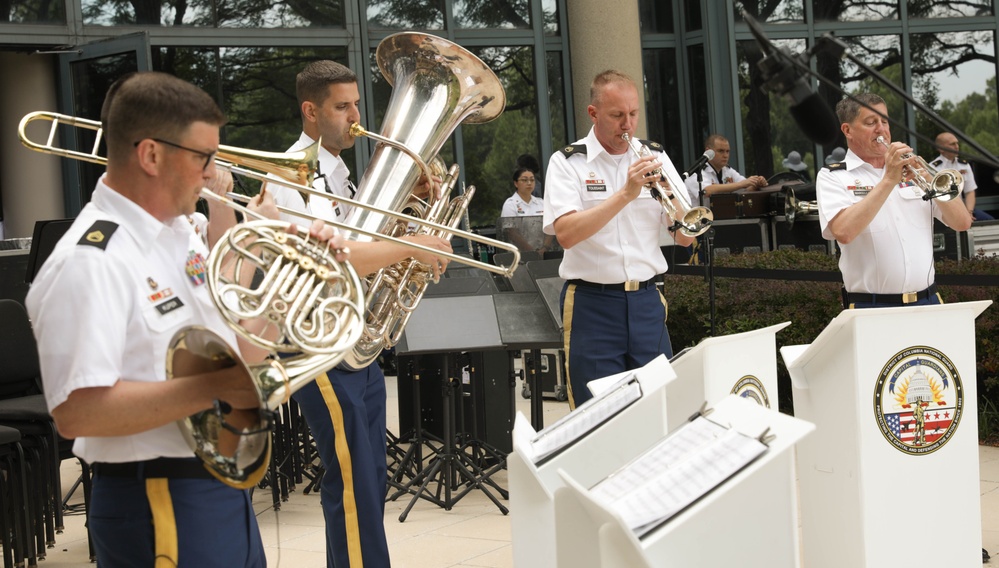 District of Columbia National Guard 257th Army Band visits Fairfax County for summer concert series.