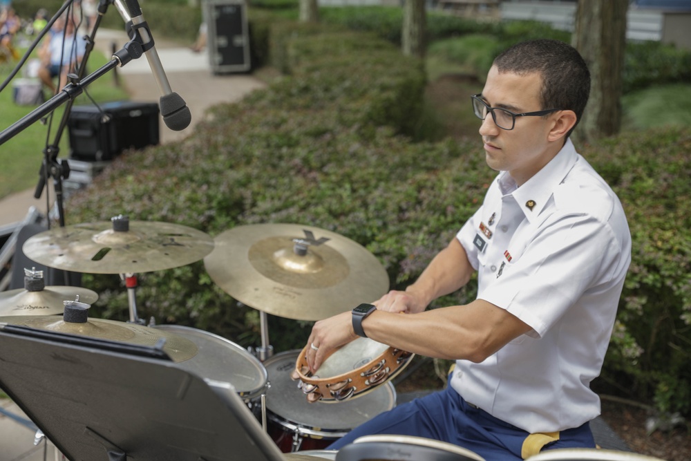 District of Columbia National Guard 257th Army Band visits Fairfax County for summer concert series.