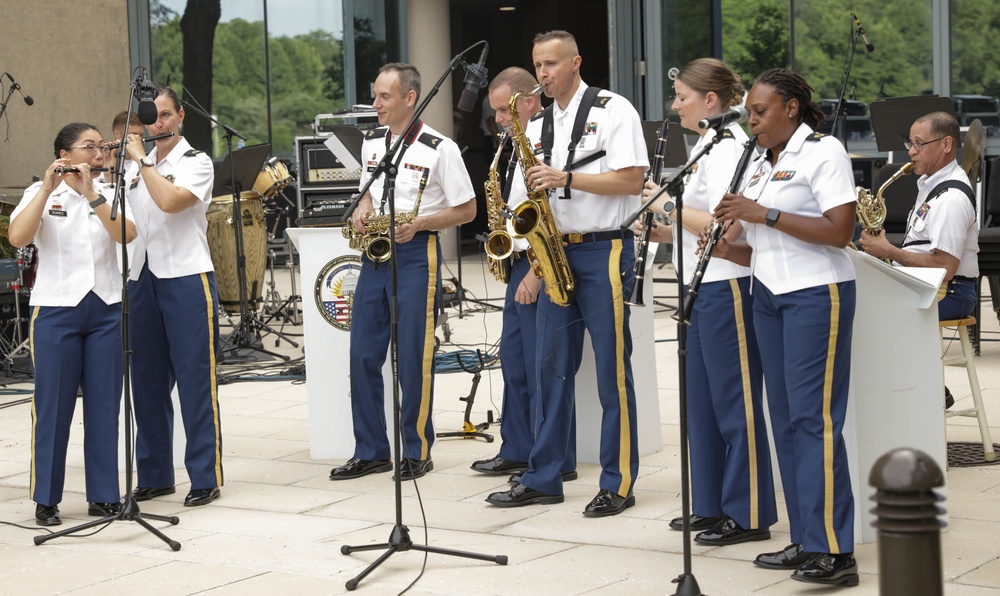 District of Columbia National Guard 257th Army Band visits Fairfax County for summer concert series.