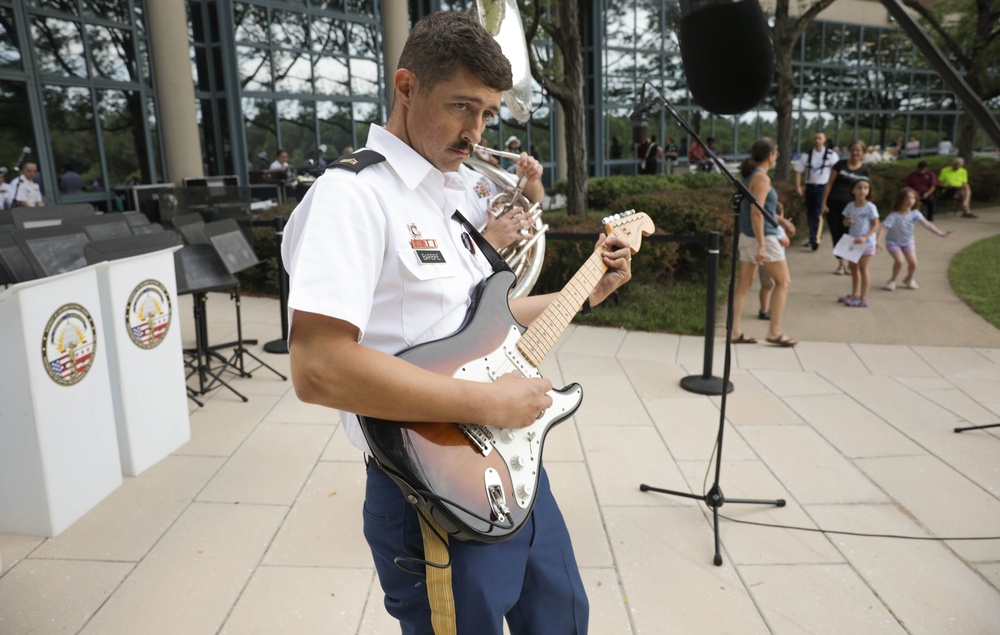 District of Columbia National Guard 257th Army Band visits Fairfax County for summer concert series.