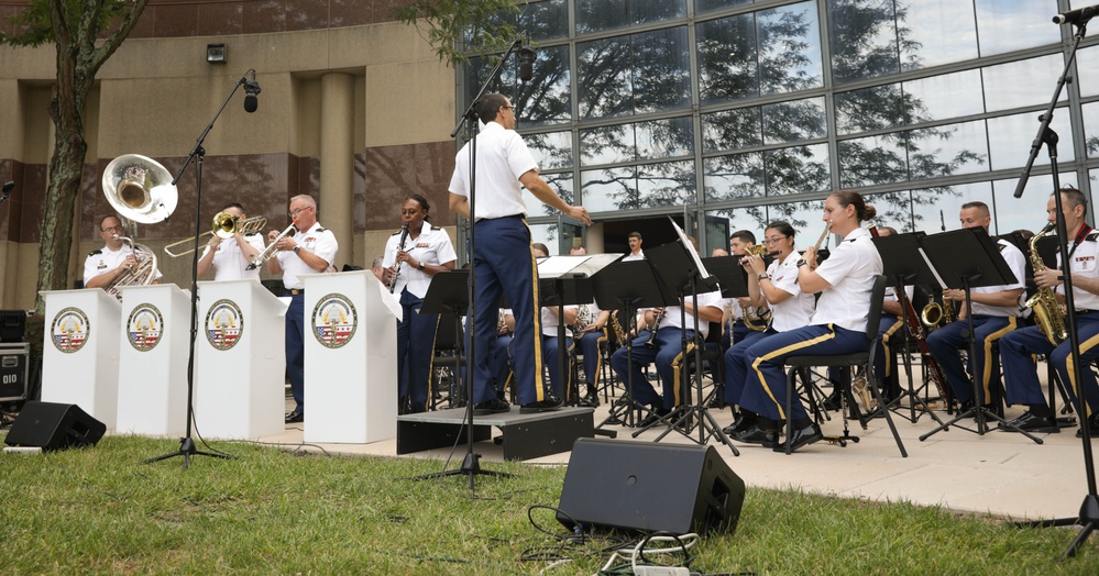 District of Columbia National Guard 257th Army Band visits Fairfax County for summer concert series.