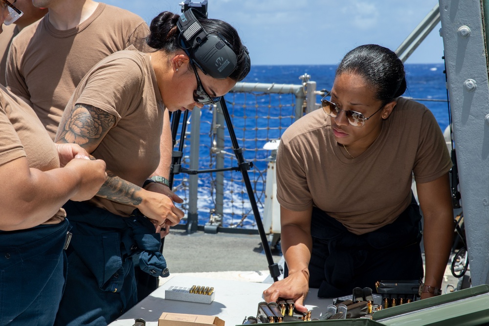 O’Kane Sailors prepare for small arms training
