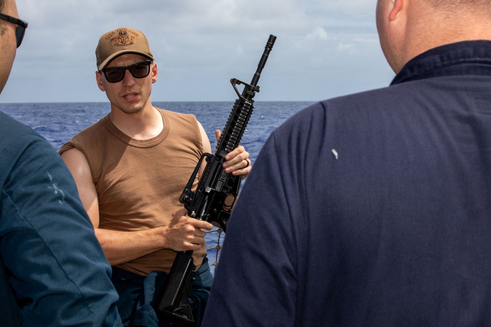 O’Kane Sailors conduct small arms training