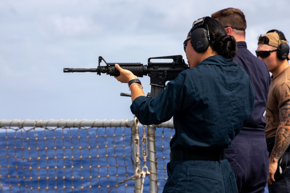 O’Kane Sailors conduct small arms training