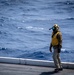 Nimitz Sailor Observes Flight Operations