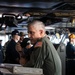 Adm. Steve Koehler tours the USO aboard Abraham Lincoln