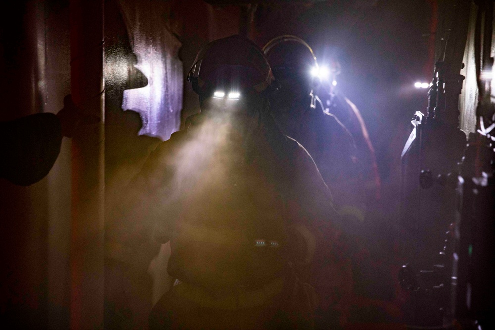 USS Ralph Johnson Conducts General Quarters Drill