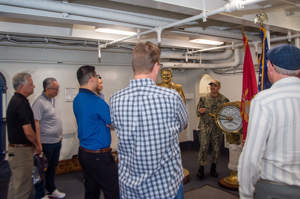 USS Ronald Reagan (CVN 76) hosts members of the University of California, Los Angeles