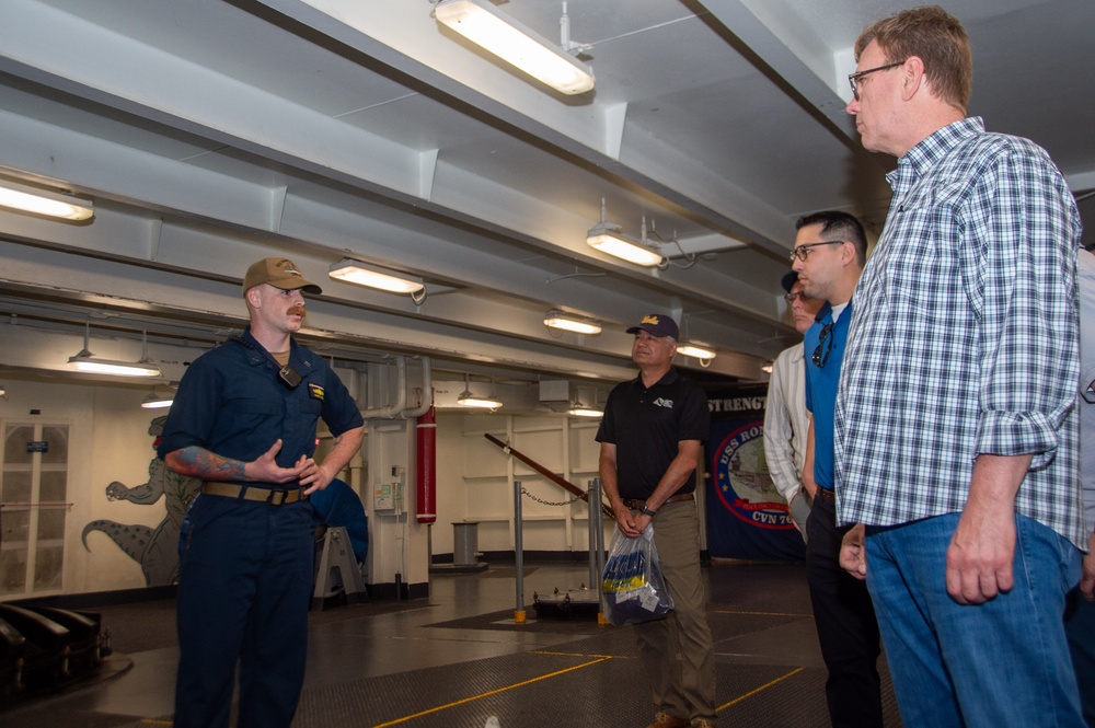 USS Ronald Reagan (CVN 76) hosts members of the University of California, Los Angeles