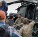 South Carolina Army National Guard helicopter repairers show Apache to youth