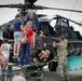 South Carolina Army National Guard helicopter repairers show Apache to youth