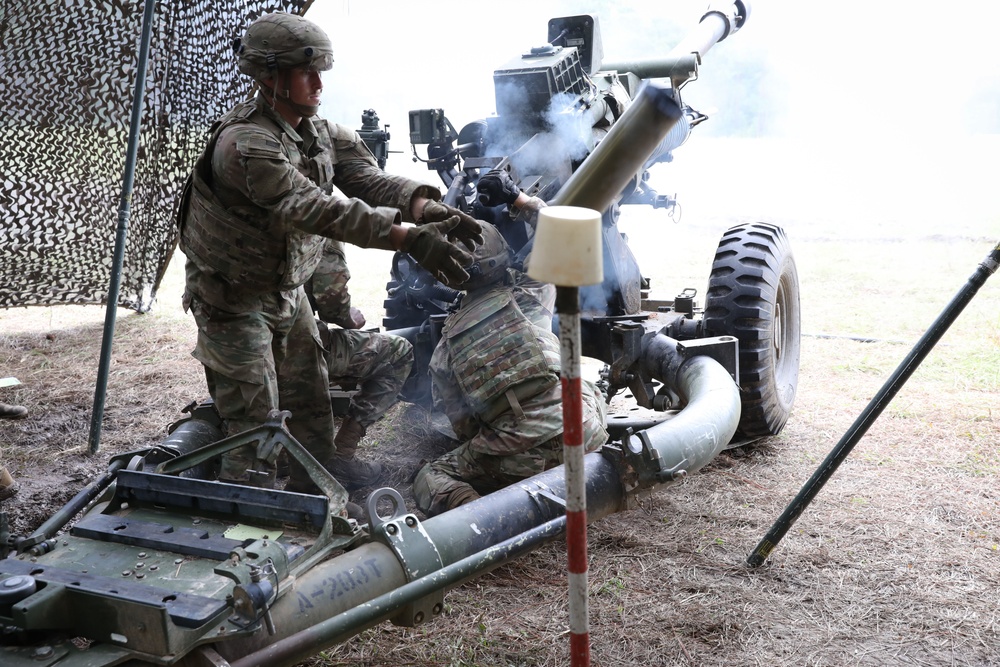 Florida Army National Guard Field Artillery Fires at XCTC