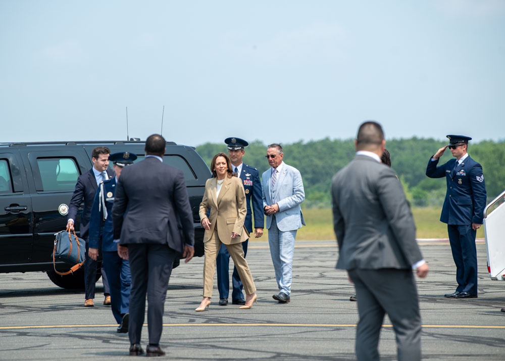 DVIDS - Images - 104th Fighter Wing welcomes Vice President Kamala ...