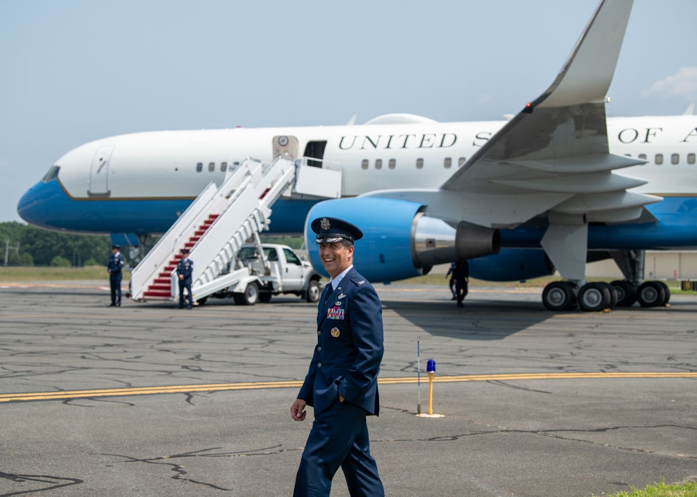 104th Fighter Wing welcomes Vice President Kamala Harris to Barnes Air National Guard Base