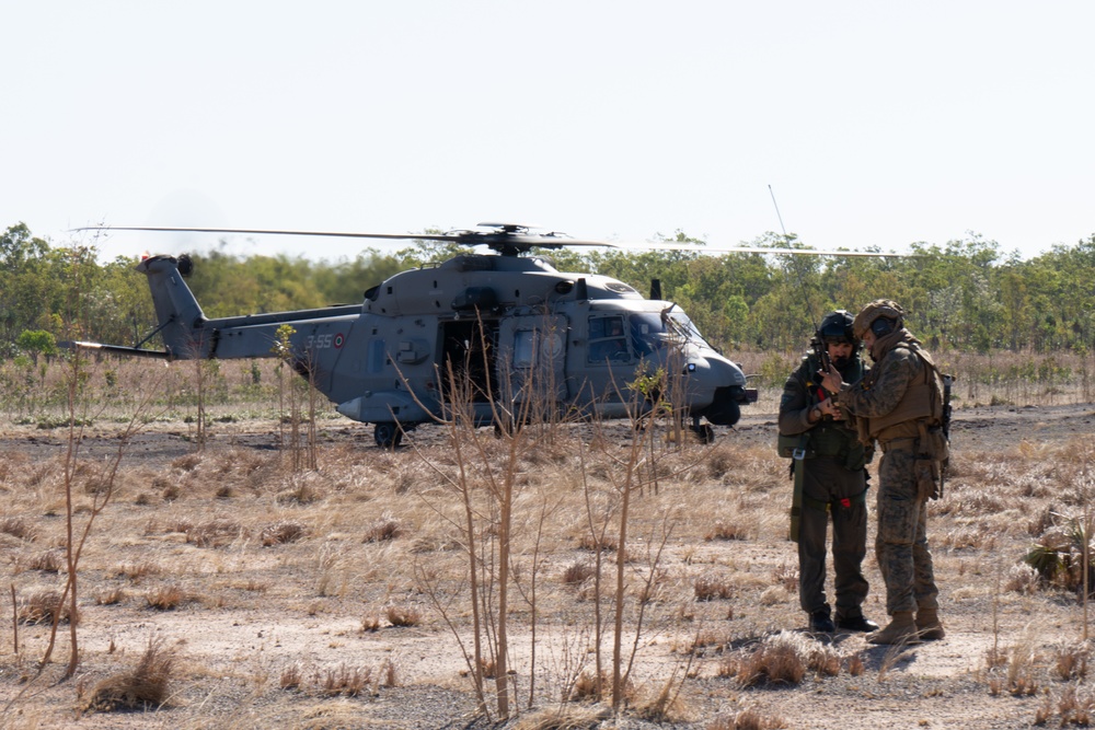 MRF-D 24.3: U.S. Marines, Italian Navy fly together during Exercise Pitch Black 24