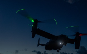 31st MEU Conducts Osprey Night Flight Operations